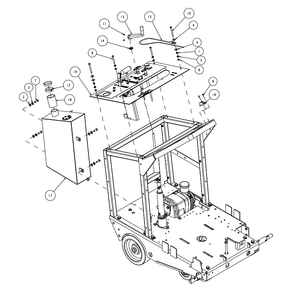 Section 10 Diagram and Parts List for MK-4020KB 167420-20 MK Diamond Concrete Saw